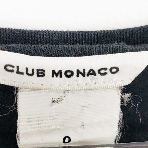 𝅺Club Monaco Black Sleeveless Cotton‎ Knit Maxi Dress Pleated Skirt Size Small - Picture 6 of 9